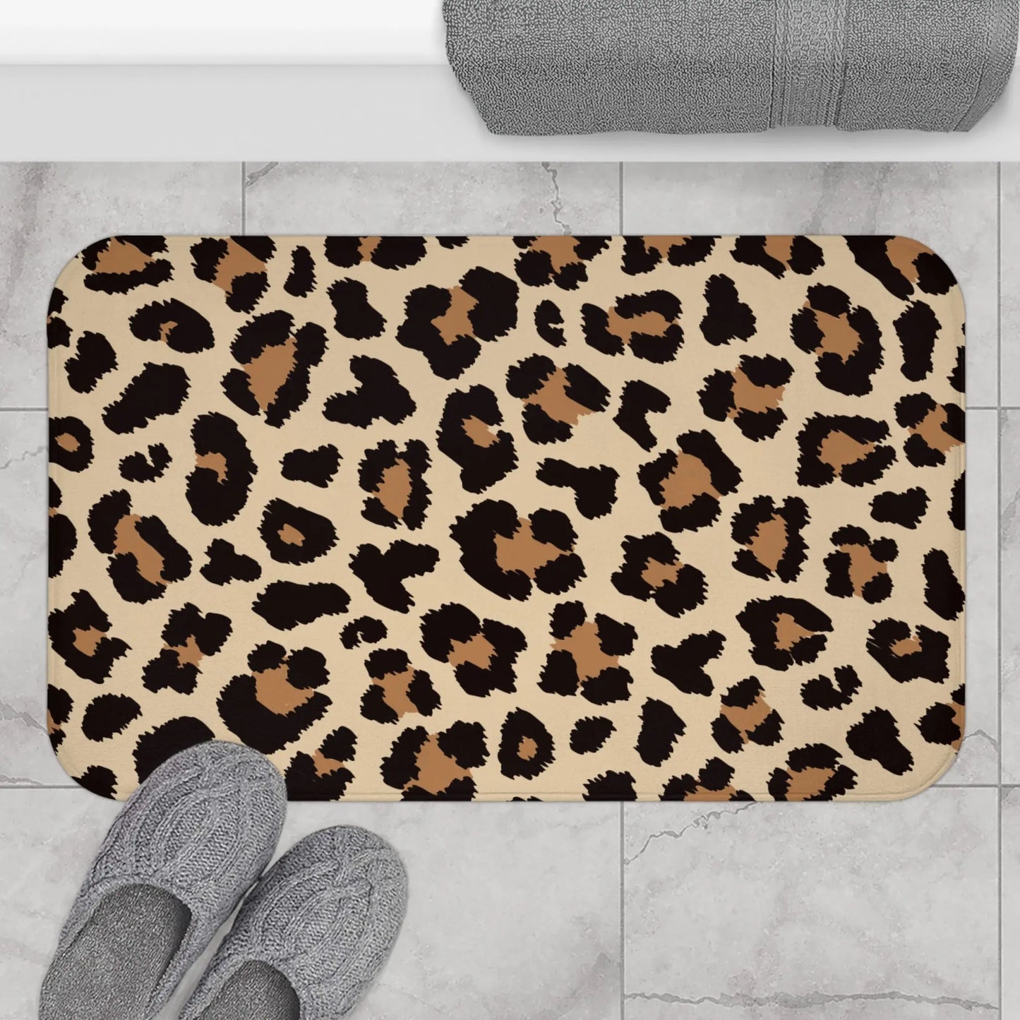 Leopard Print Bath Mat - MakingShop