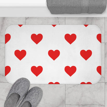 Heart Pattern Bath Mat for Cozy Bathrooms - MakingShop