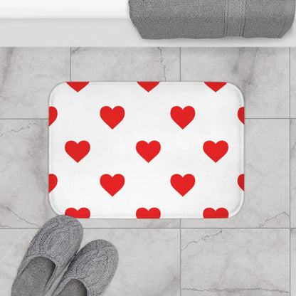 Heart Pattern Bath Mat for Cozy Bathrooms - MakingShop