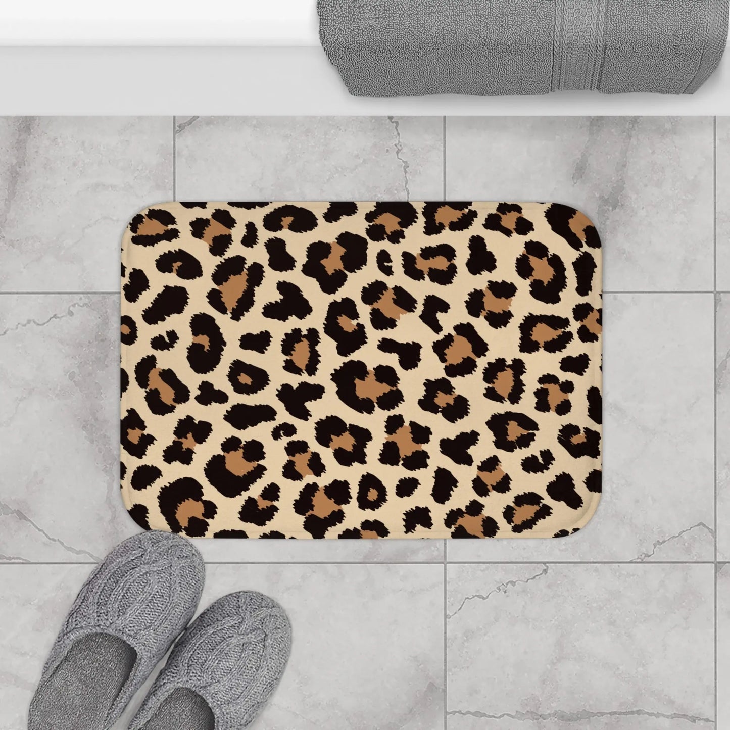 Leopard Print Bath Mat - MakingShop