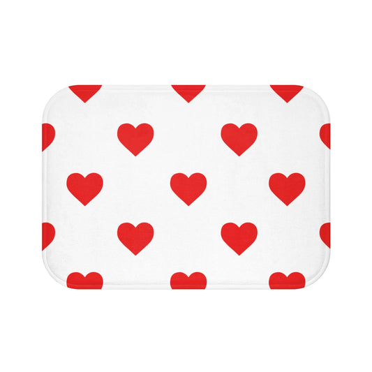 Heart Pattern Bath Mat for Cozy Bathrooms - MakingShop